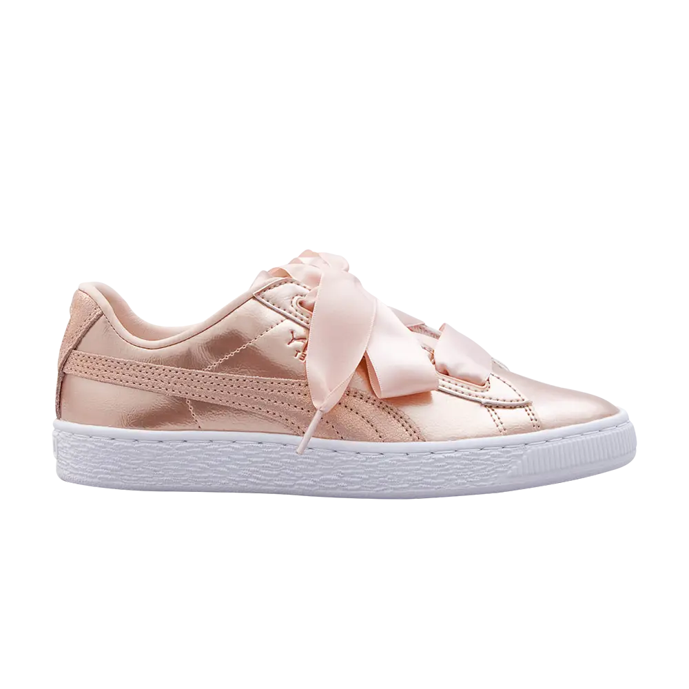 Кроссовки Basket Heart Lunar Lux Jr Puma, желто-коричневый
