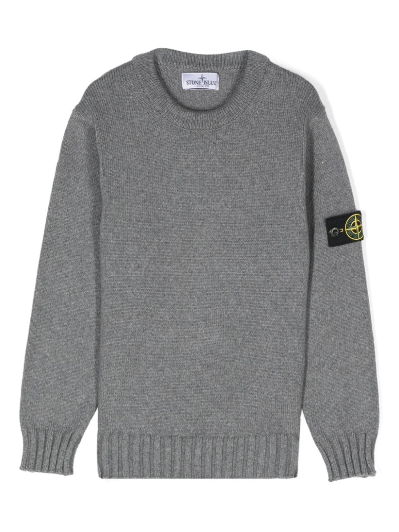 

Stone Island Junior свитер с нашивкой Compass, серый