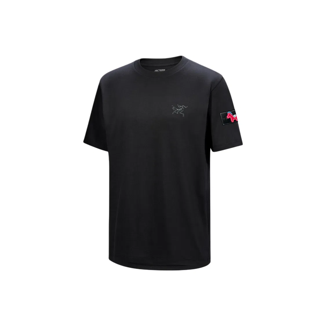 Футболка с круглым вырезом унисекс Arcteryx Black (Orange Pony) — фото 4
