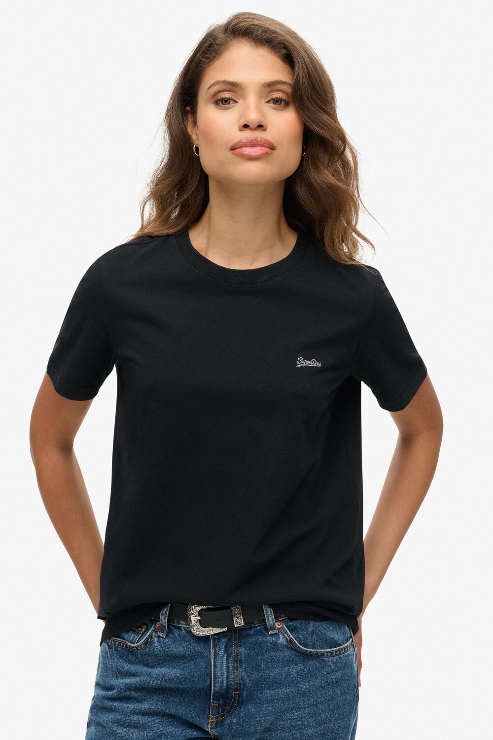 

Футболка с логотипом Essential Superdry, черный