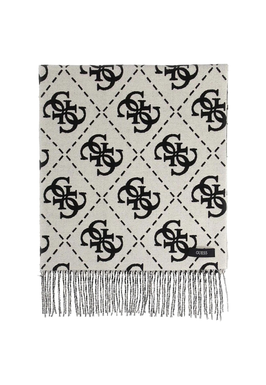 

Шарф Guess с монограммой логотипа, черный