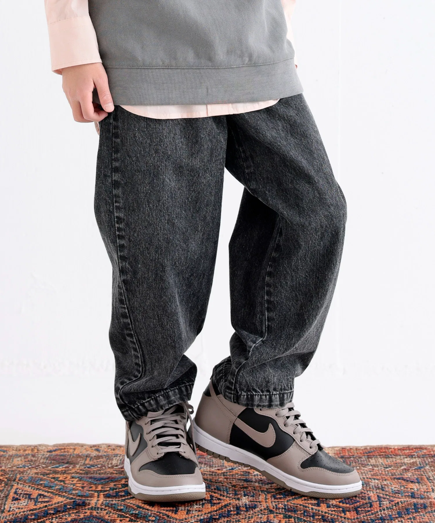 Джинсовые брюки из органического хлопка с широкими штанинами (OG DENIM CREW PANTS) — фото 3