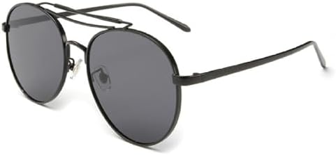 

Модные солнцезащитные очки для мужчин и женщин, стильные, с плоской верхней частью, женские солнцезащитные очки с металлической оправой, качественные MTZJH, Black Black