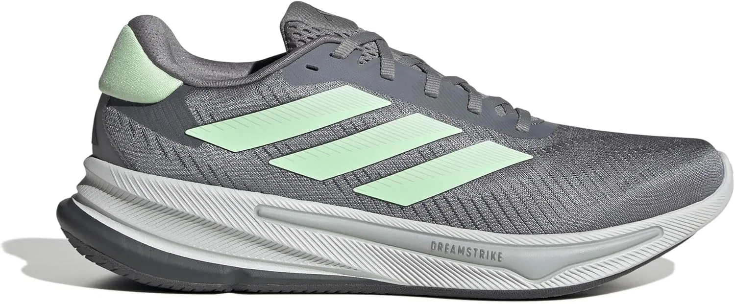 Мужские беговые кроссовки Adidas Supernova Ease, Grey Three Semi Green Spark Dash Grey — фото 2