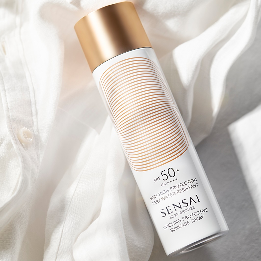 Солнцезащитный спрей silky bronze cooling protective suncare spray Sensai, объем 150 мл — фото 3