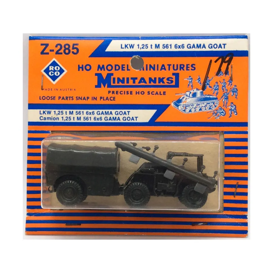 

LKW 1.25 TM 561 6x6 GAMA GOAT, Military Miniatures (HO Scale) (Roco Miniatures)