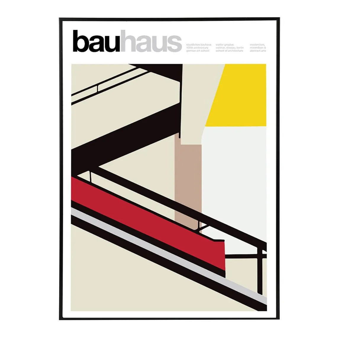 

Лестница Bauhaus PSTR Studio Print + Рамка для домашнего офиса El Corte Inglés