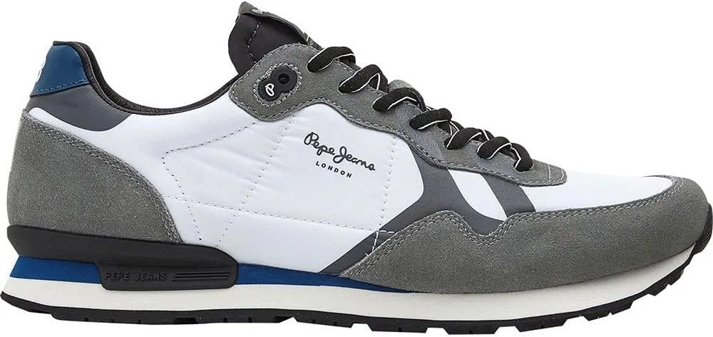 Мужские кроссовки Pepe Jeans Britt Man с принтом, 800 White — фото 4