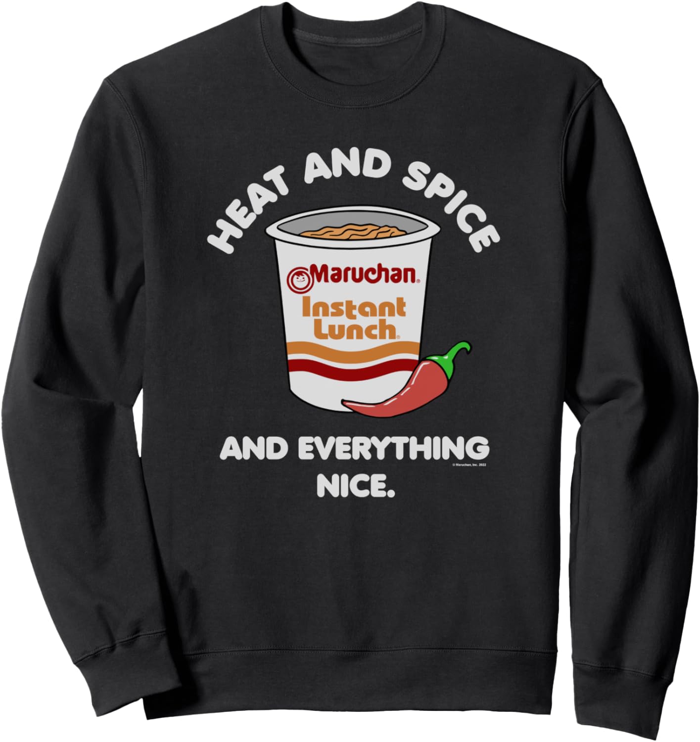 

Толстовка с логотипом Maruchan Heat and Spice and Everything Nice Maru-Chan, черный