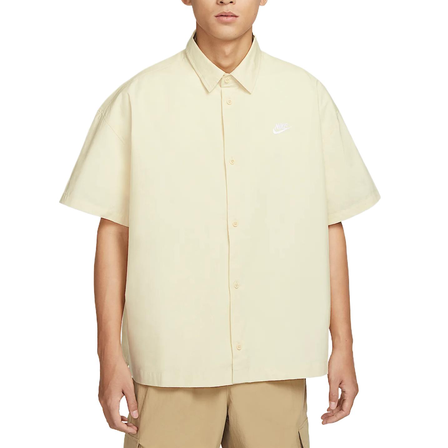 

Nike Рубашка Club SS25 мужская светло-бежевая/white