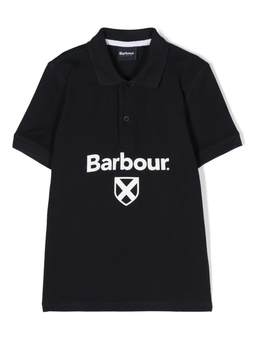 

Рубашка поло с логотипом Barbour Kids, синий