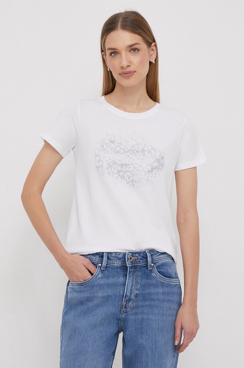 

KIM хлопковая футболка Pepe Jeans, белый