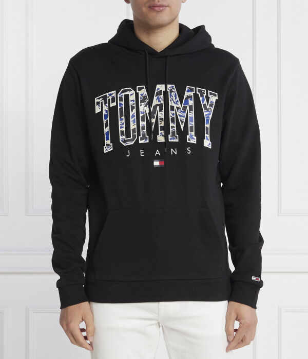 

Толстовка мужская Tommy Jeans с камуфляжным логотипом, черный