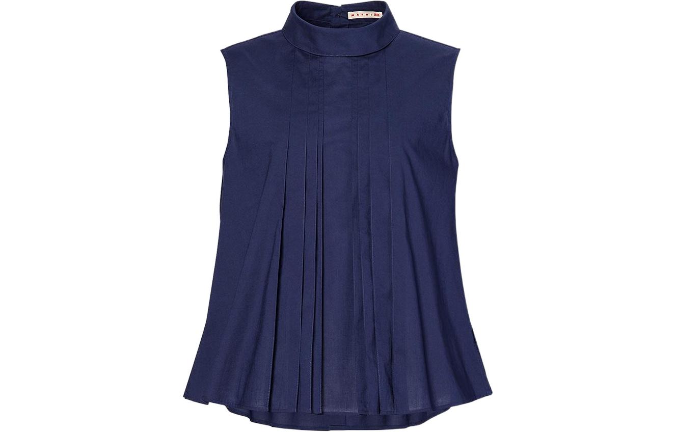 

Футболка Marni Women's Tuck Blouse Navy UNIQLO, синий