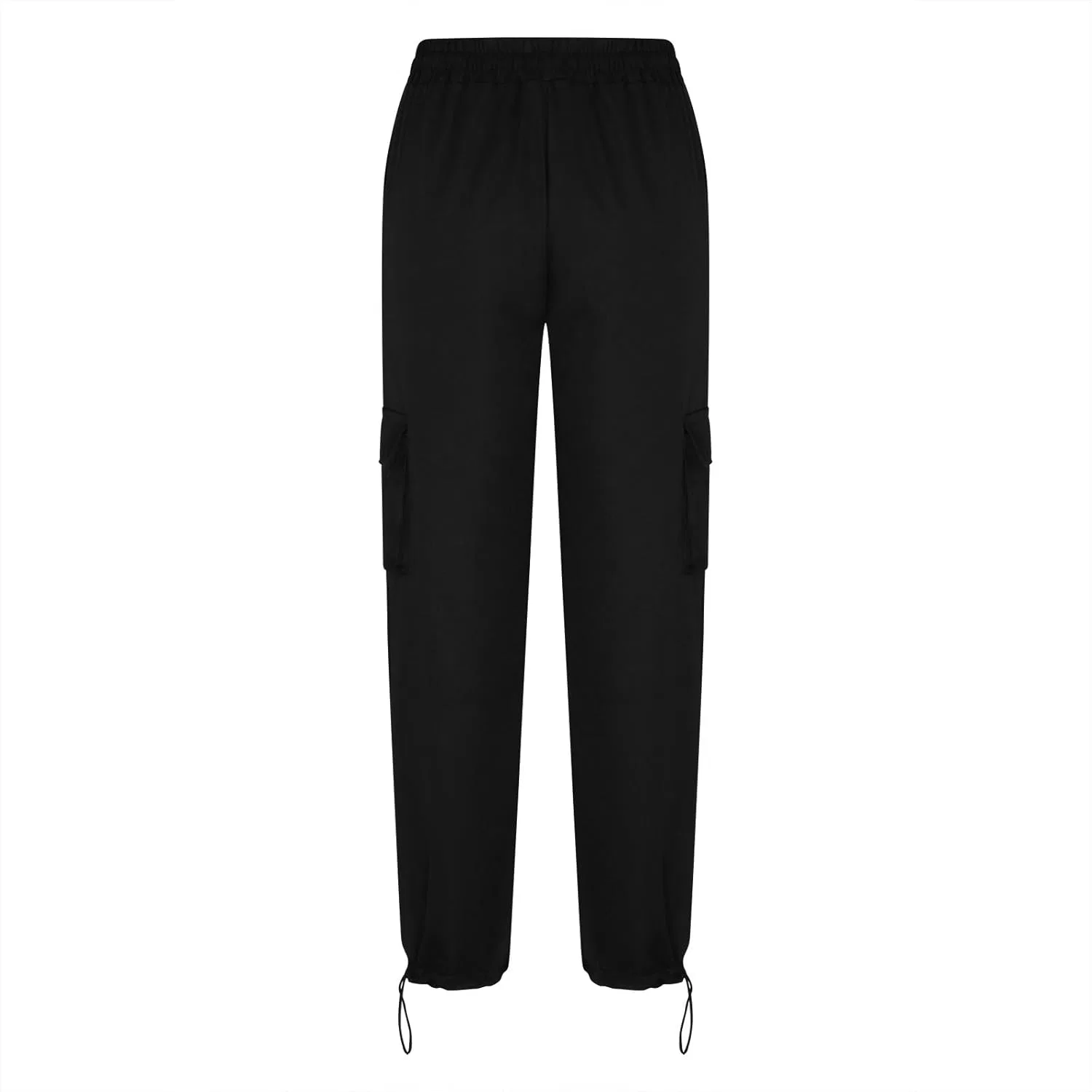 Женские брюки-карго Akklian Fashion, свободные, модные, в стиле Y2k, уличная одежда, повседневные, с широкими штанинами, эластичным поясом и высокой талией, для походов и активного отдыха, черный — фото 3