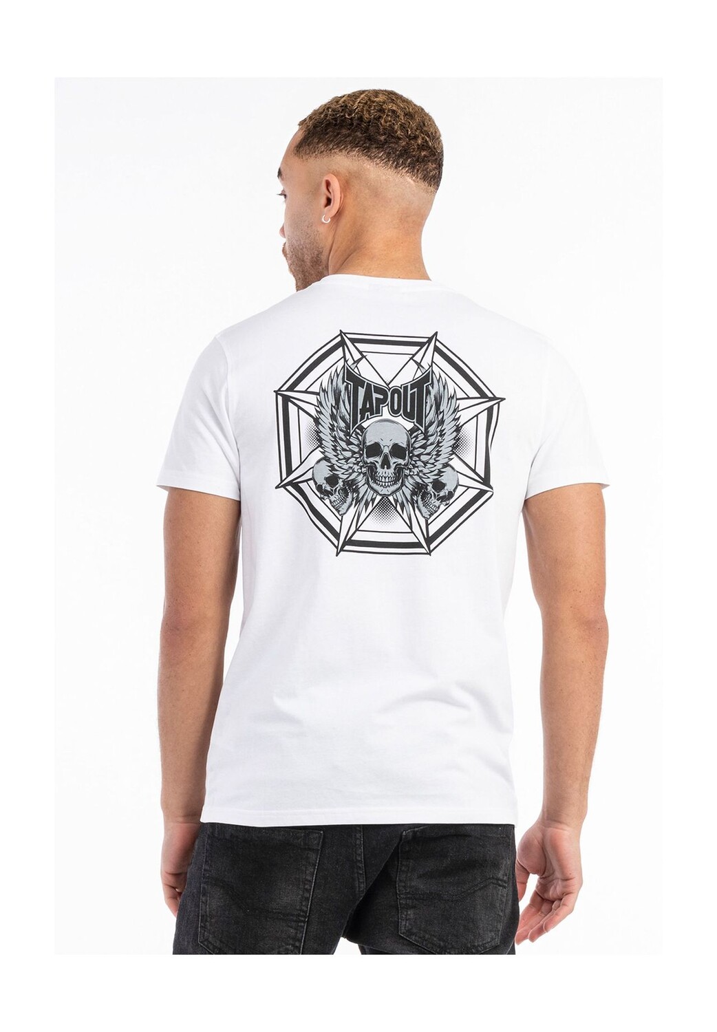 

Мужская футболка стандартного кроя OCTAGON TEE TAPOUT, бело-черный