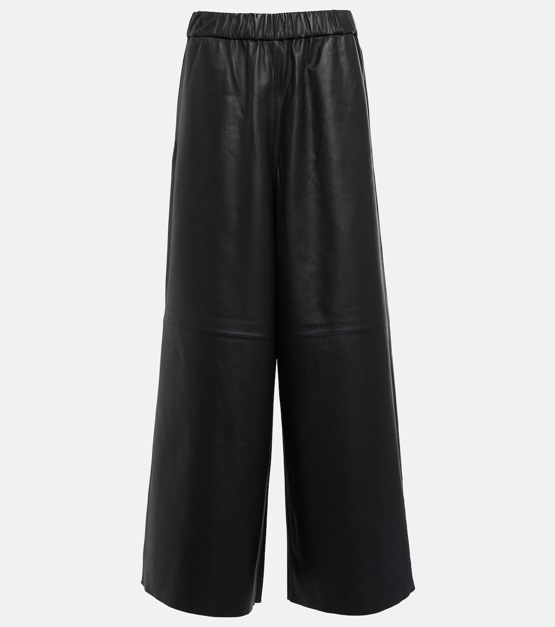 

Широкие кожаные брюки Sydney THE FRANKIE SHOP, черный