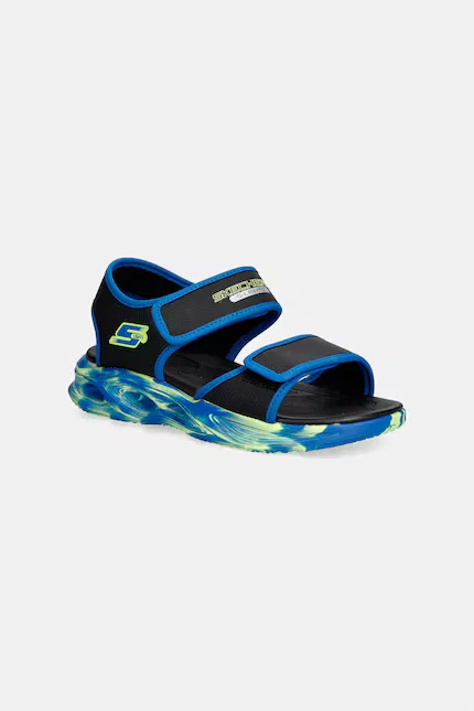 Сандалии детские с подсветкой SOLA GLOW SANDAL-FUSION BRIGH Skechers, черный