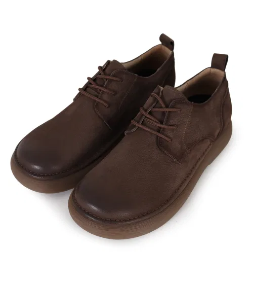 Унисекс лоферы из искусственной кожи BUTTON SEOUL Classic тёмно-коричневые