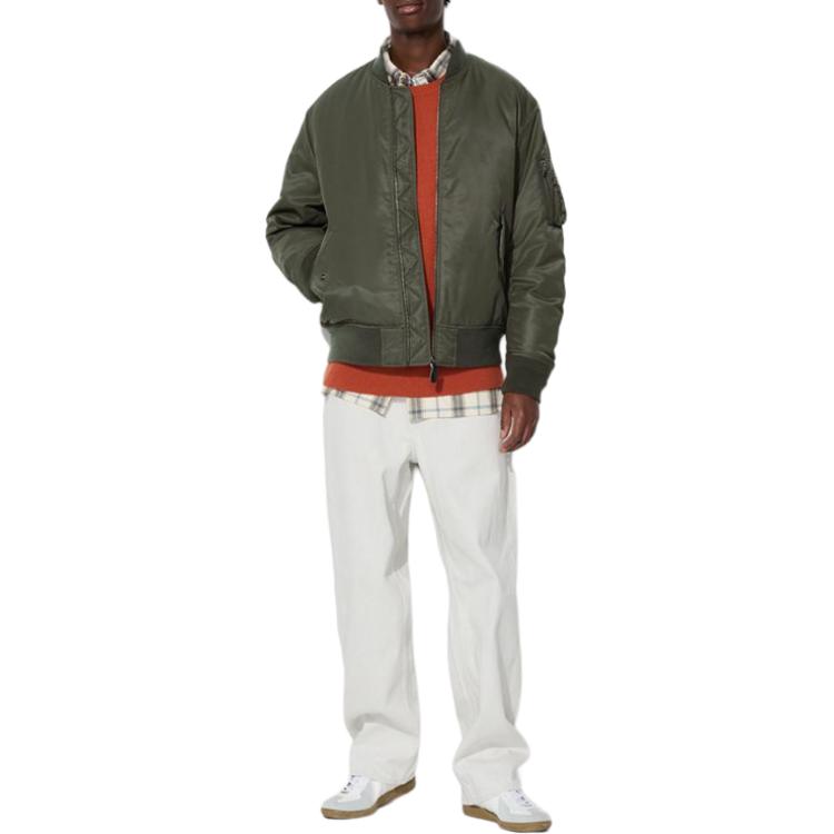 Пуховик Unisex Темно-оливковый UNIQLO, Темно-оливковый (Пакет для покупок) — фото 4