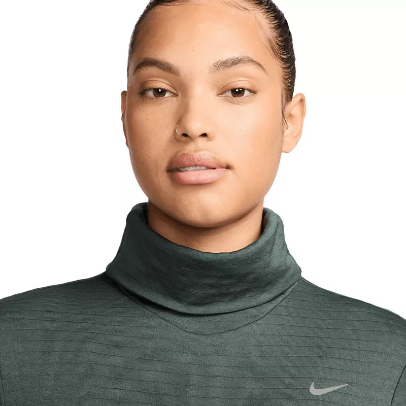 

Женская водолазка для бега Nike Therma-FIT Element Swift, цвет Vintage Green