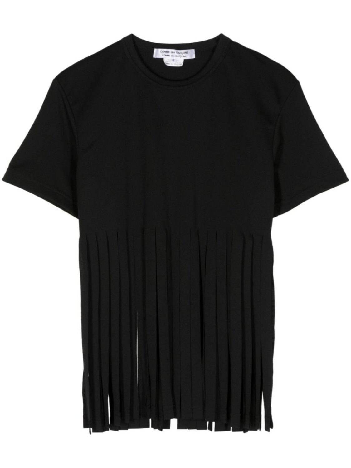

Футболка из джерси с бахромой Comme Des Garçons Comme Des Garçons, черный