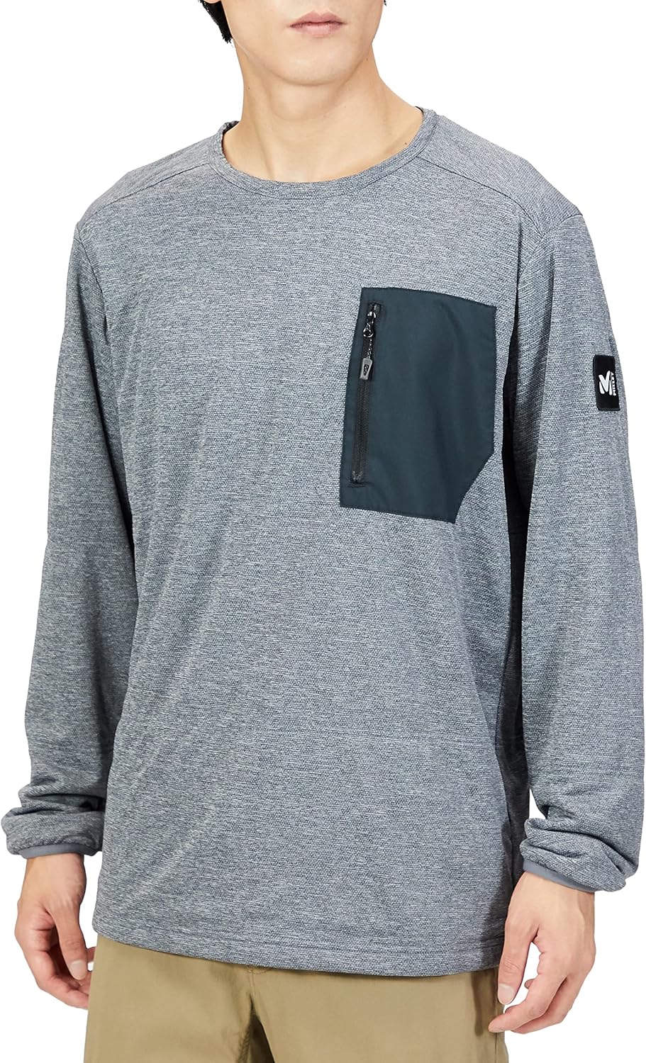 

Мужская легкая толстовка MILLET Alpha Light Sweat II Crew Jacket (MIV01902), угольно-вереск