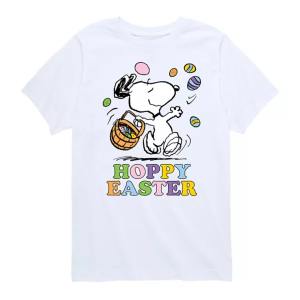 

Футболка с пасхальным принтом "Арахис и хмель" для мальчиков 8-20 лет Licensed Character, белый