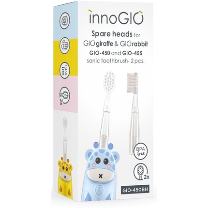 

Запасные головки для зубных щеток GIOGiraffe и GIORabbit Sonic Innogio