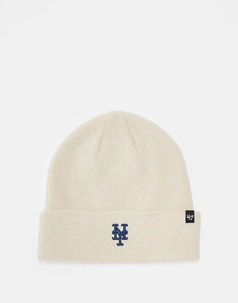 

47 Brand – NY Mets – Вязаная шапка кремово-белого цвета