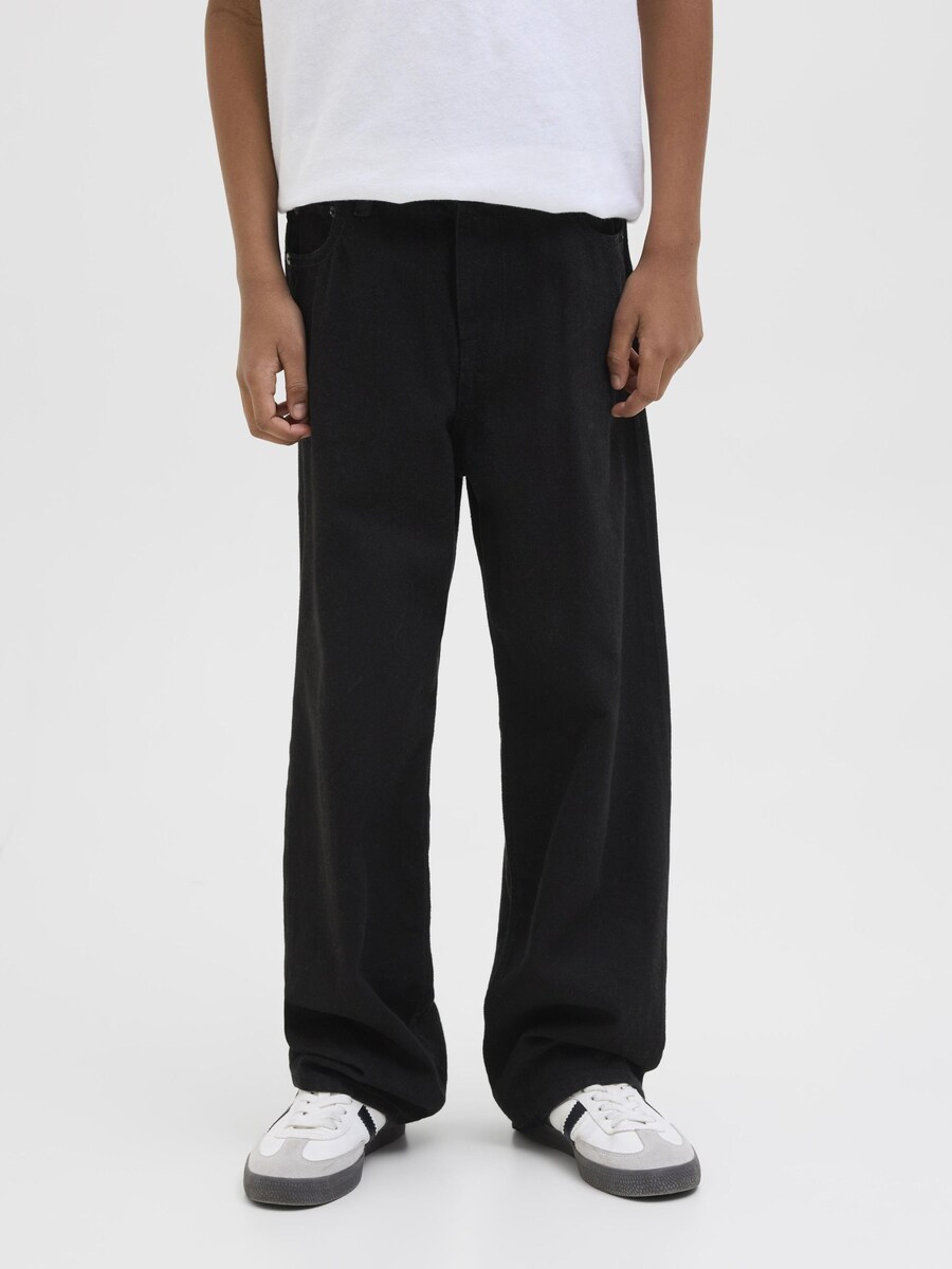 Джинсы свободного кроя Jack & Jones Junior JJIAlex JJOriginal, черный деним — фото 2