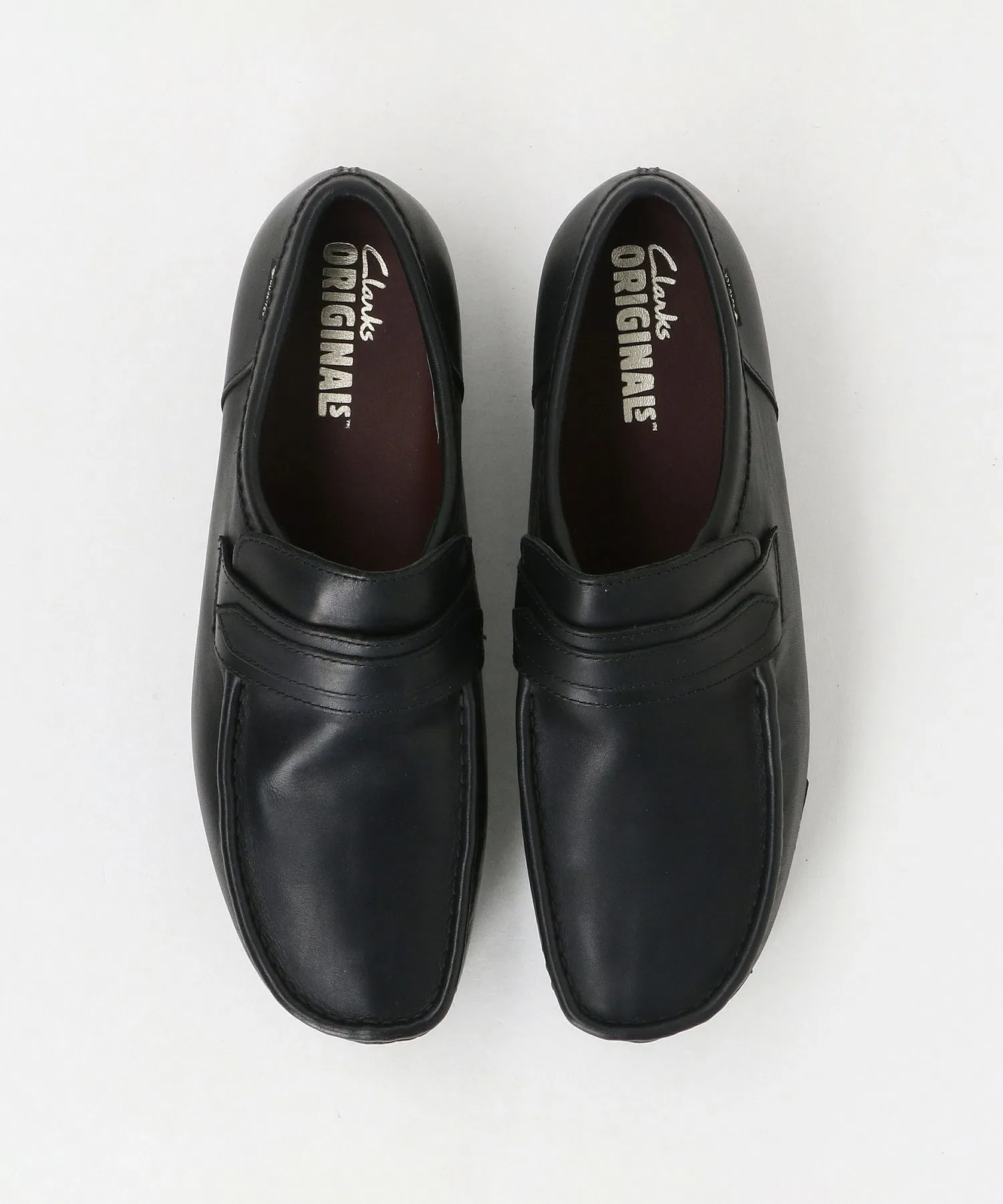 Мужские кожаные лоферы Clarks Originals Wallabee Loafer GORE-TEX чёрные — фото 3