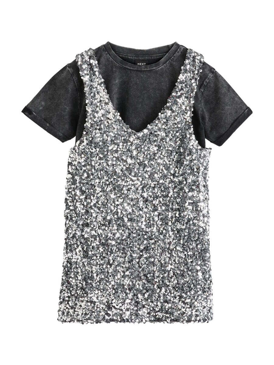 

Платье Next Dress, серебряный
