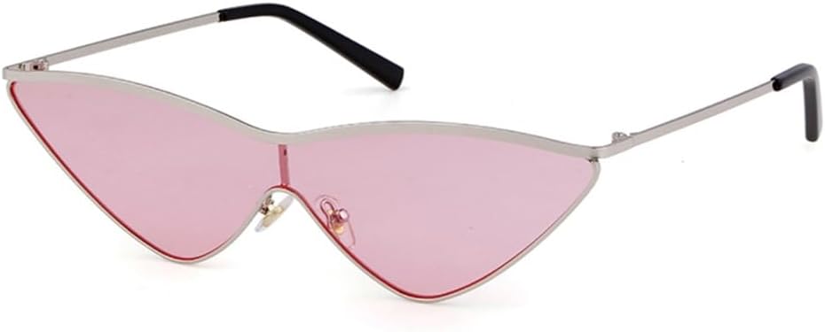 

Винтажные маленькие солнцезащитные очки «кошачий глаз» в форме треугольника, ретро, ​​металлическая оправа, цельные солнцезащитные очки для женщин, черные, UV400 VFDHN, C2