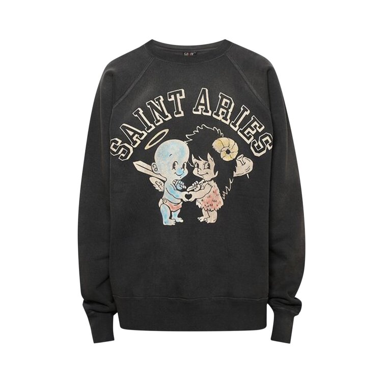 

Толстовка Saint Michael Aries Crewneck 'Black', черный