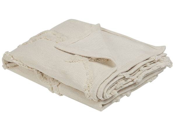 

Одеяло Beliani ACACIA, 130x1x160 см цвет beige/creme