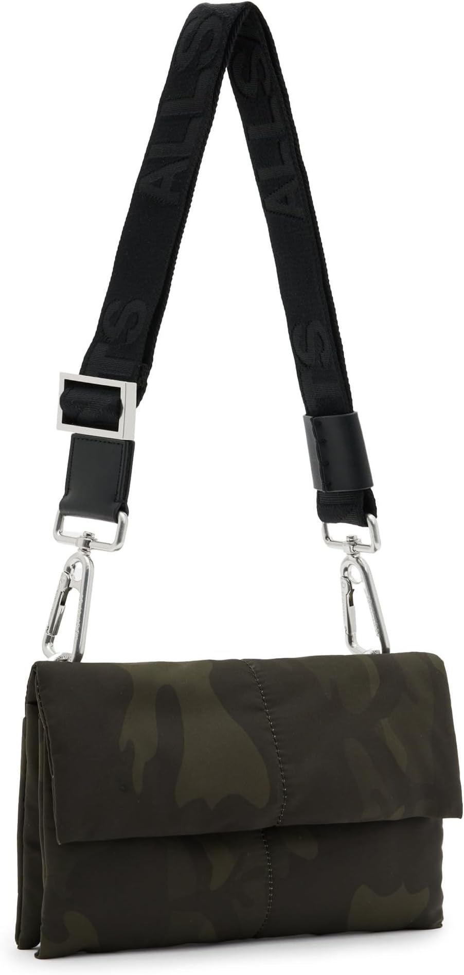 

Сумка кросс-боди AllSaints Ezra Nylon Xbody, цвет Dark Camo Green