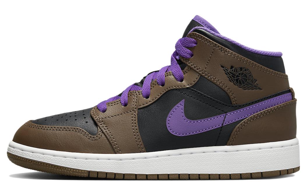 

Jordan 1 Mid Purple Мокко (GS)