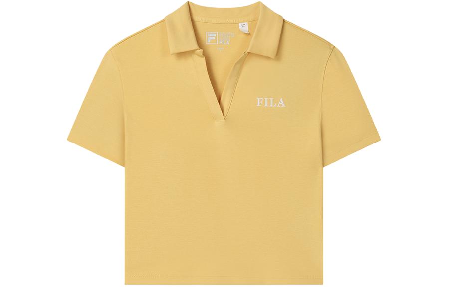 

Футболка поло женская пшенично-желтая FILA