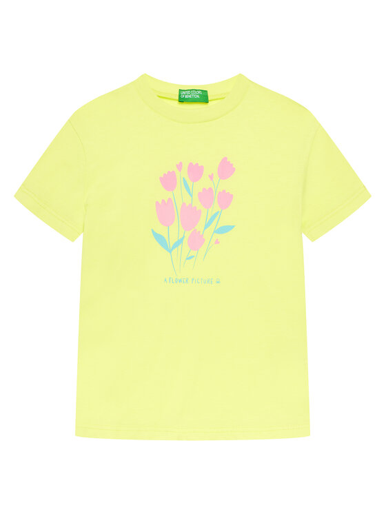 

Футболка обычного кроя 3JERG10J3 United Colors Of Benetton, желтый
