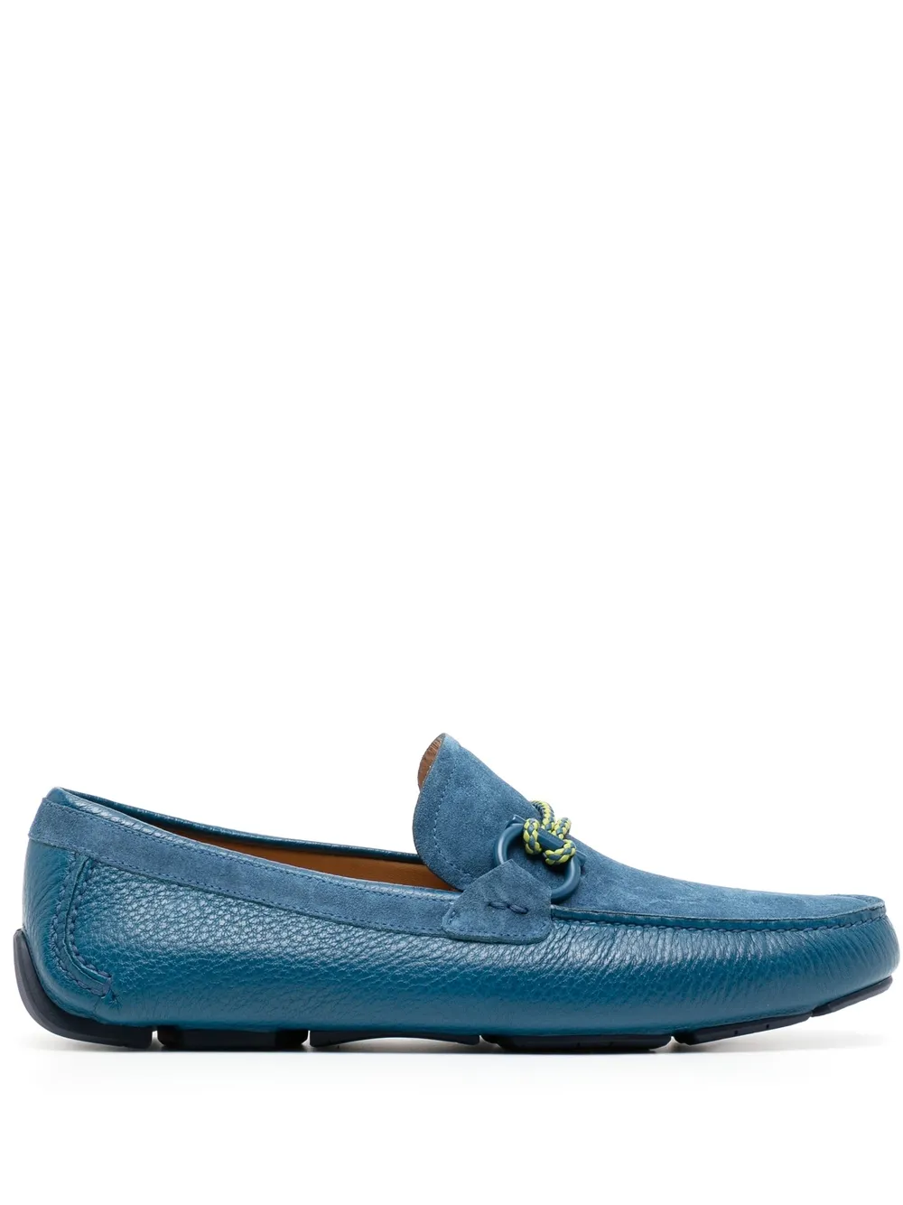 

Лоферы с декором Gancini Ferragamo, синий