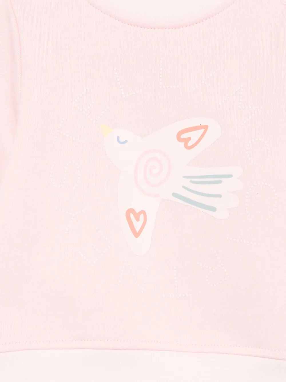 Толстовка с птичьим принтом Stella McCartney Kids, розовый — фото 3