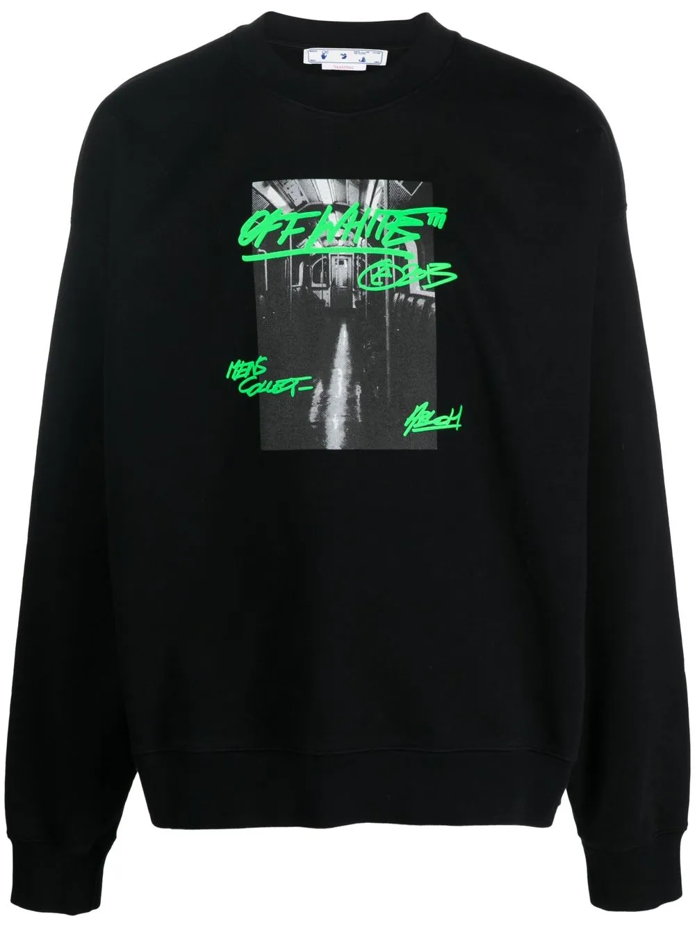 

Толстовка с графичным принтом OFF-WHITE, черный