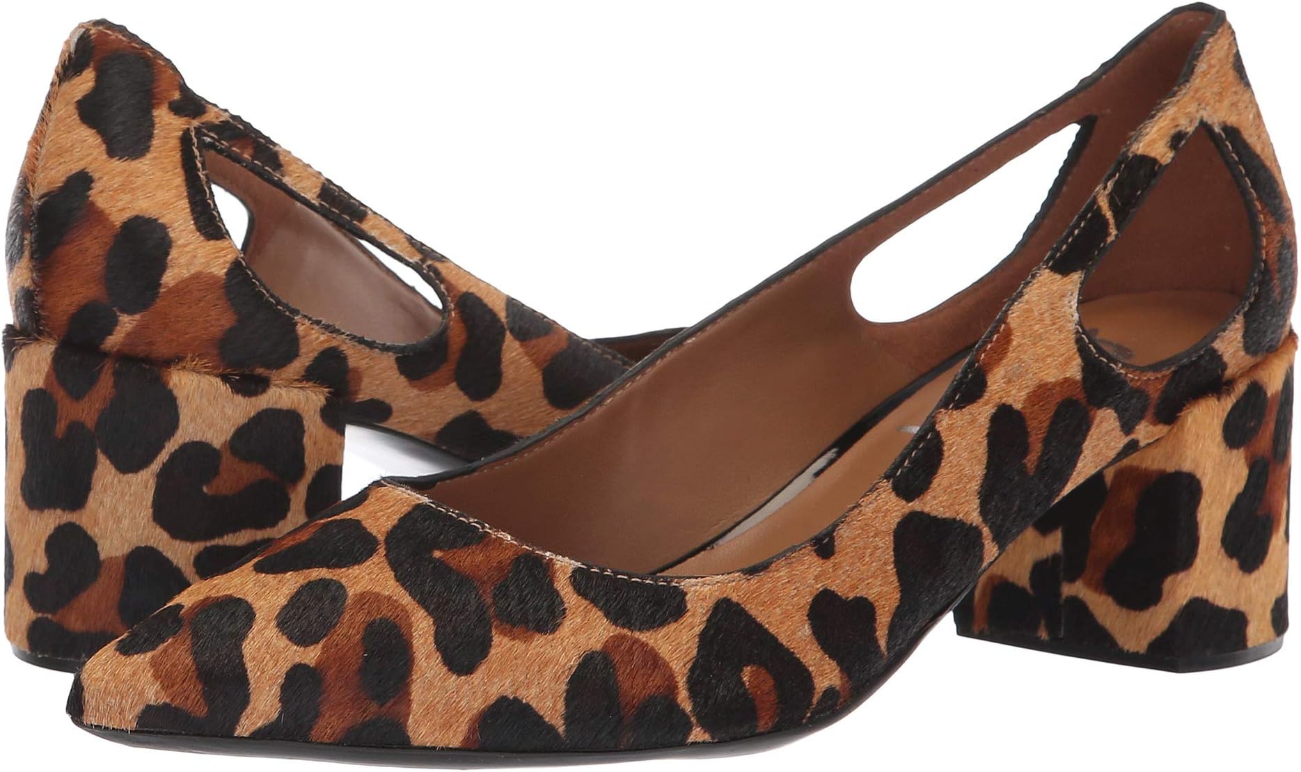 Туфли French Sole Courtney2 Heel, Beige Leopard Haircalf