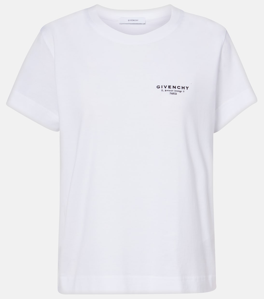 

Футболка из хлопкового джерси с логотипом Stamp Givenchy, белый