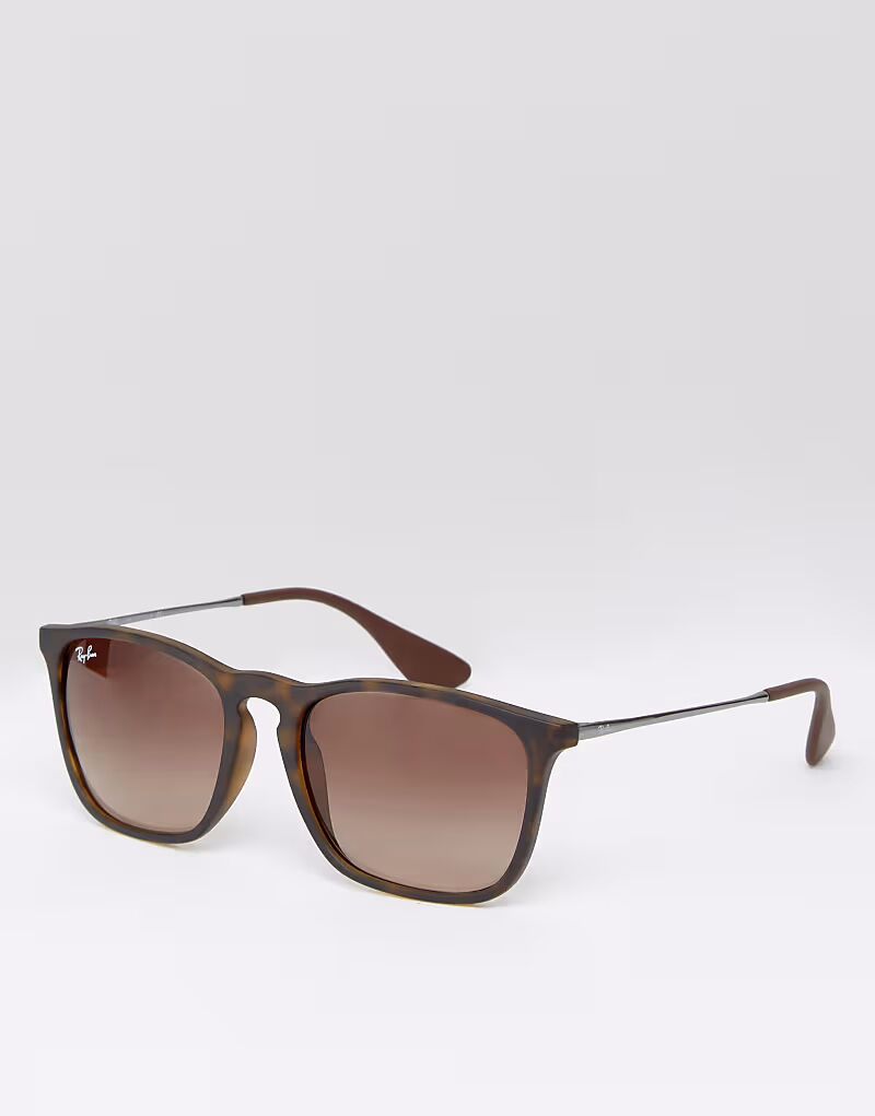 

Солнцезащитные очки Keyhole Wayfarer 0rb4187 Ray-Ban, коричневый