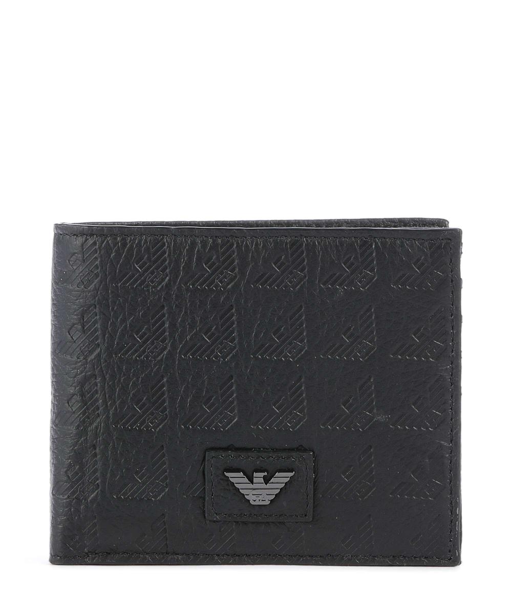 

Новый кошелек Minorca из тисненой телячьей кожи Emporio Armani, черный