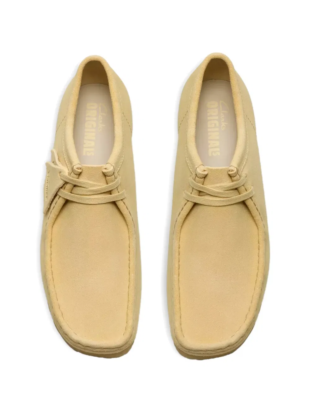 Ботинки Wallabee на шнуровке для пустыни Clarks Originals, желтый — фото 4