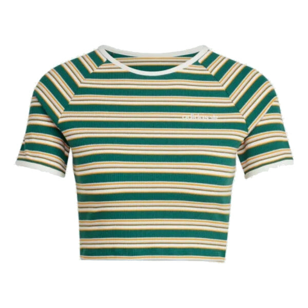 

Футболка '80s rib stripe baby t-shirt 'green yellow' Adidas, зеленый
