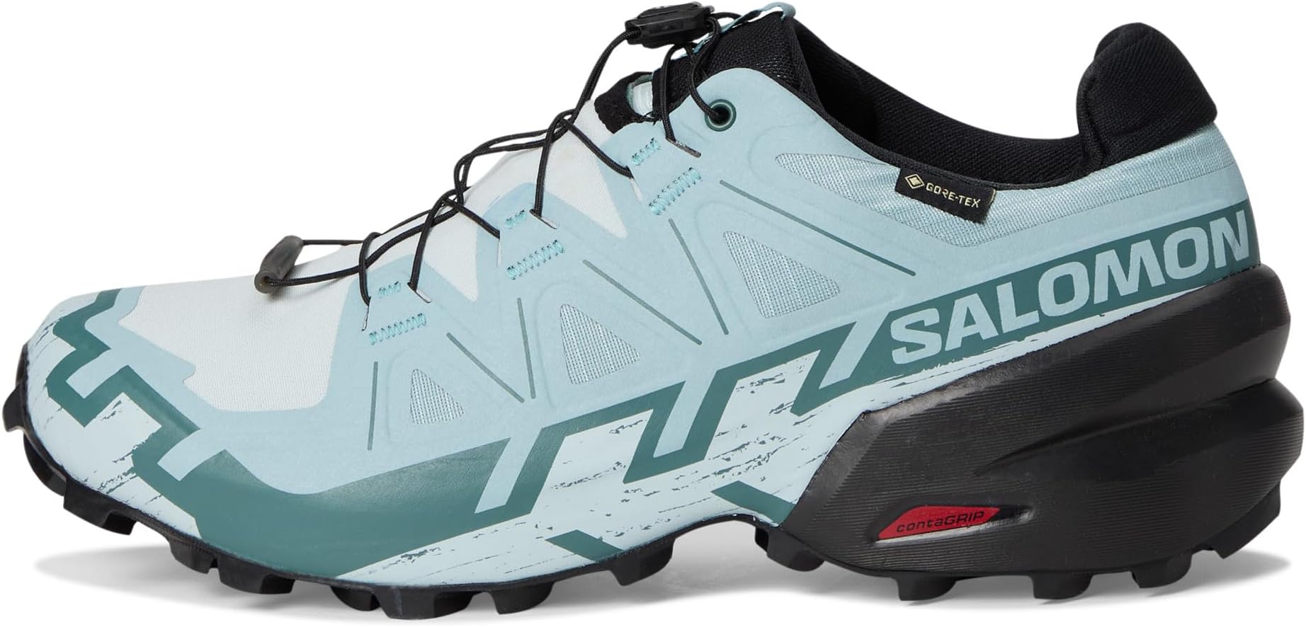Кроссовки Salomon Speedcross 6, цвет Ballad Blue/Black/Tourmaline — фото 4